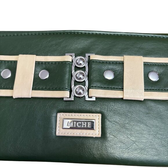 Miche Classic Shell Darla Retired Olive Green Silvertone Hardware - Picture 2 of 6